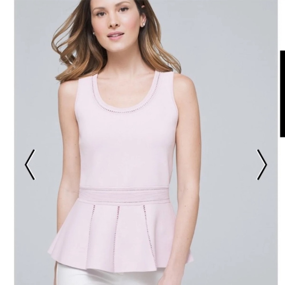 White House black market peplum top
